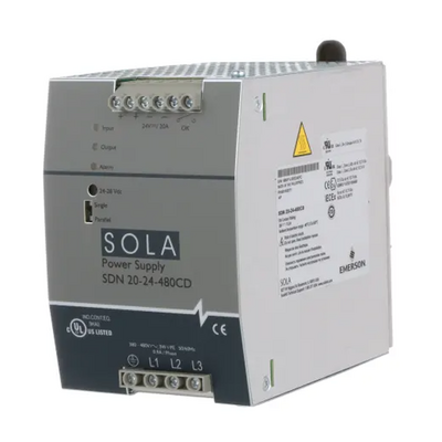 SDN2024480CD SOLAHD SDN-C THREE PHASE DIN POWER SUPPLY, 480W, 24V OUTPUT, 380-480VAC INPUT (SDN 20-24-480CD)